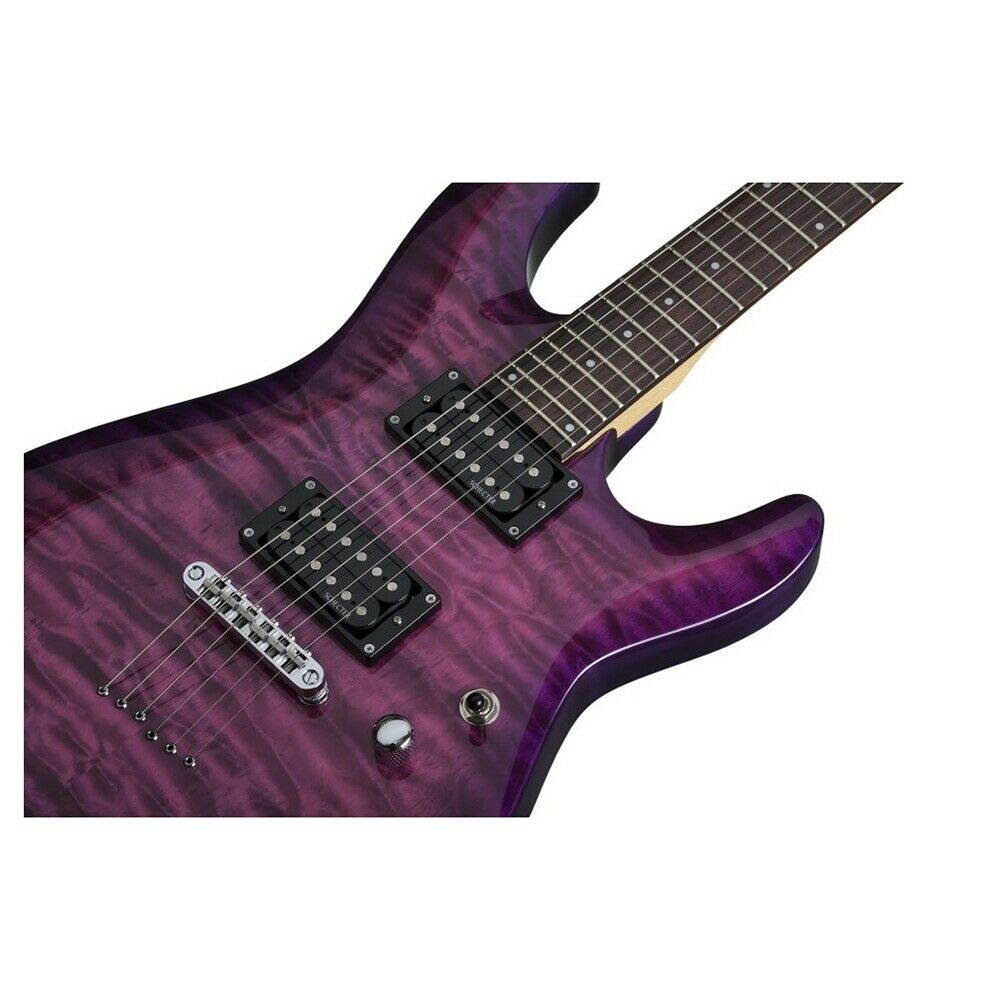 Schecter C-6 Plus Guitar, Electric Magenta, Rosewood Fingerboard