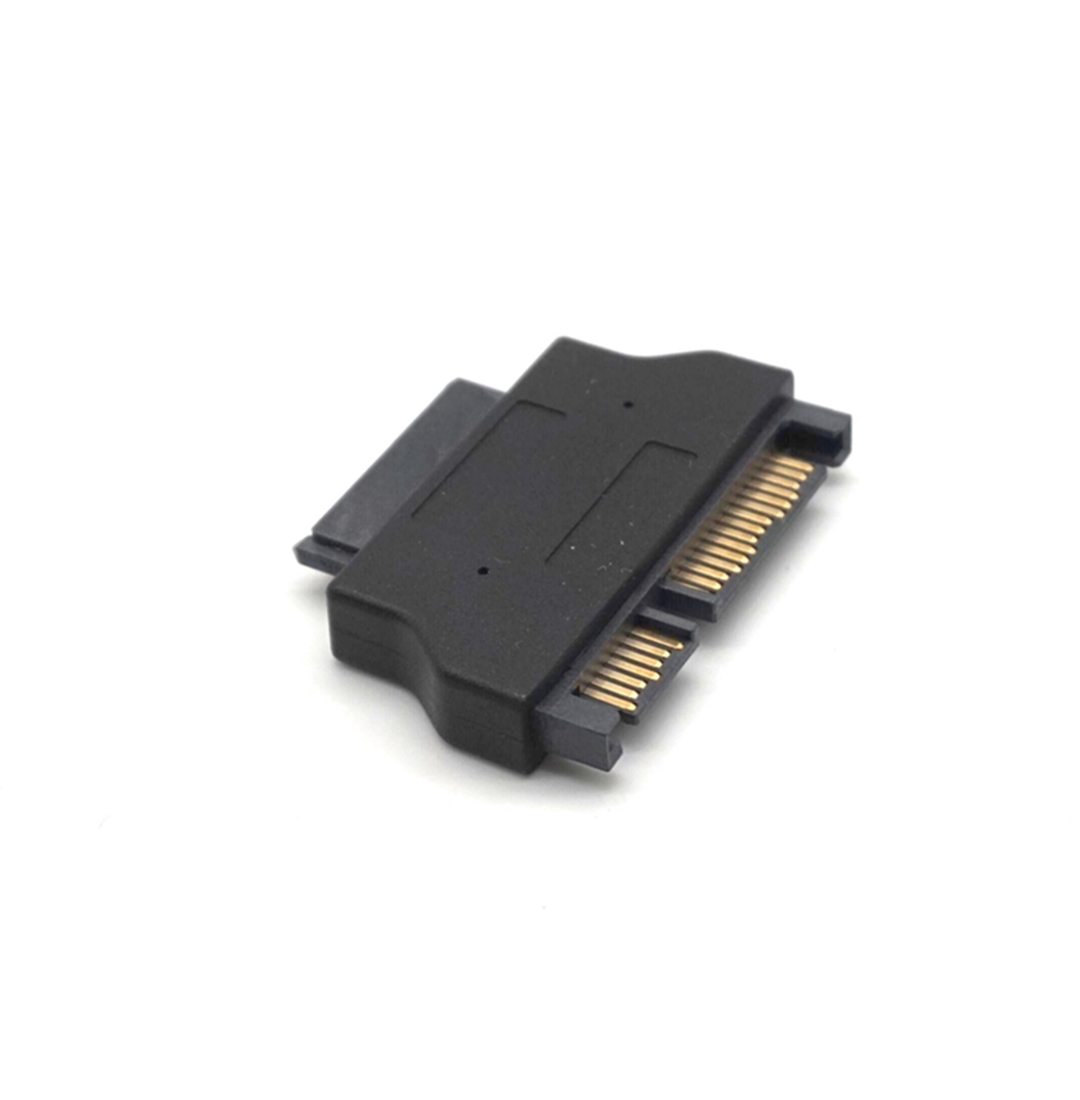 Weastlinks Slimline SATA Adapter Serial ATA 7+15 22pin Male to Slim 7+6 13pin Female Adapter for Desktop Laptop HDD CD-ROM Hard Disk Drive