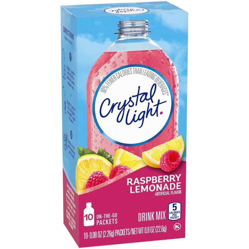Crystal Light Raspberry Lemonade Drink Mix - 10pk/0.8oz
