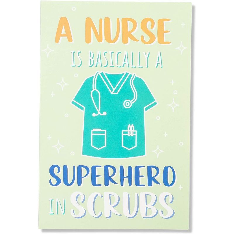 24-Pack Nurse & Doctor Appreciation Thank You Cards, 6 Assorted Designs, Blank Inside, 4x6