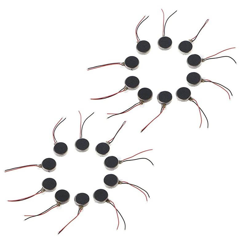 20 Pcs DC 3V 10mmx3mm Micro Motor Coin Vibration Motor for Cell Phone