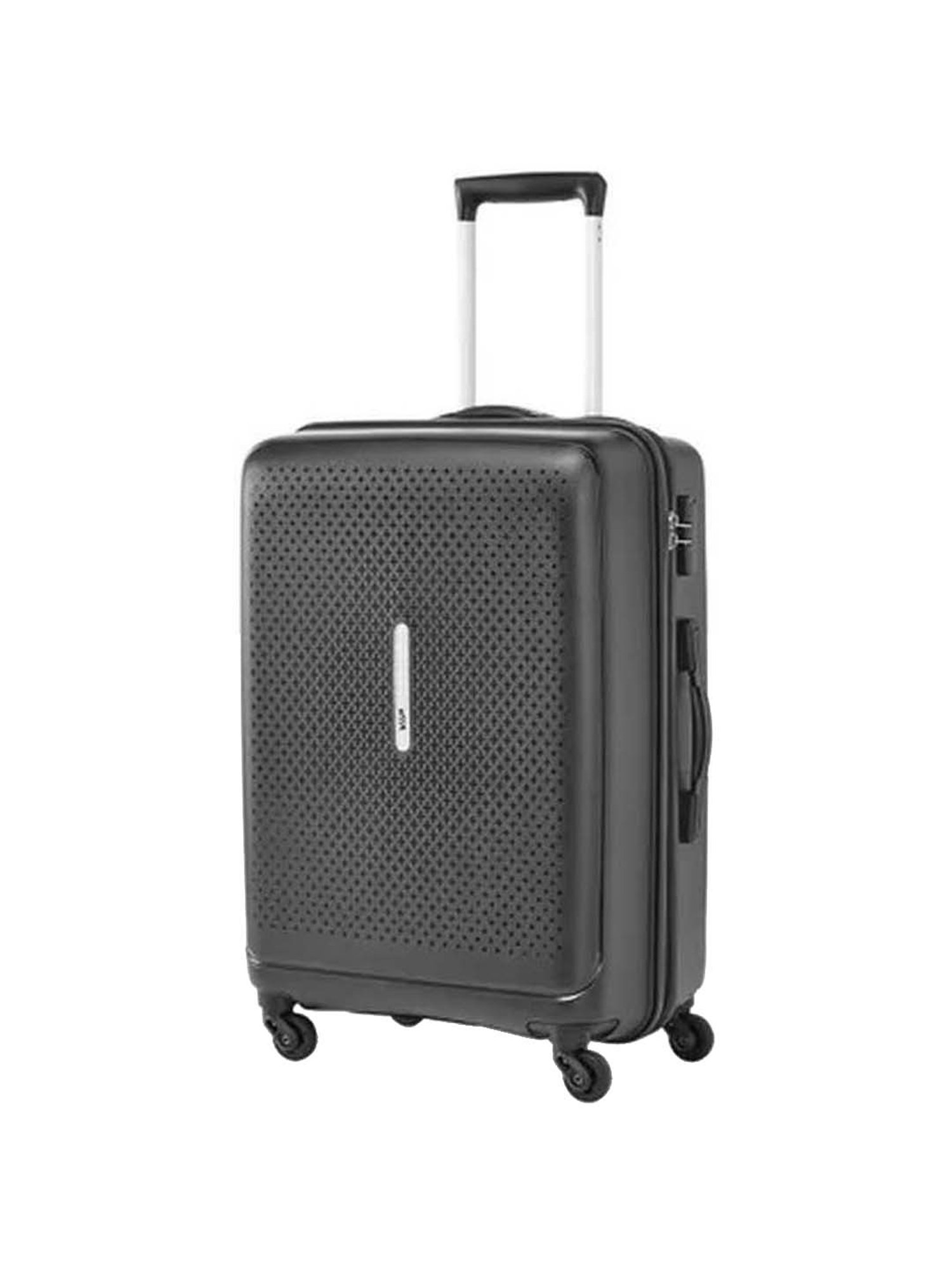 VIP Stargaze Black Printed Hard Medium Trolley Bag - 46 cm