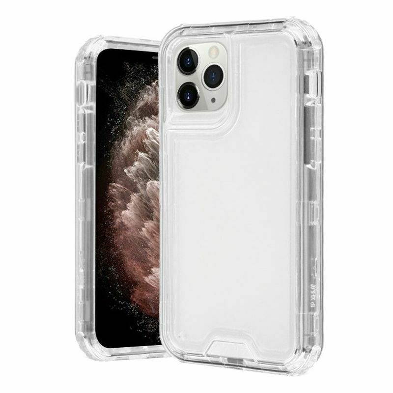 For  iPhone 11 Pro Max Clear Hard TPU Hybrid Plastic Case