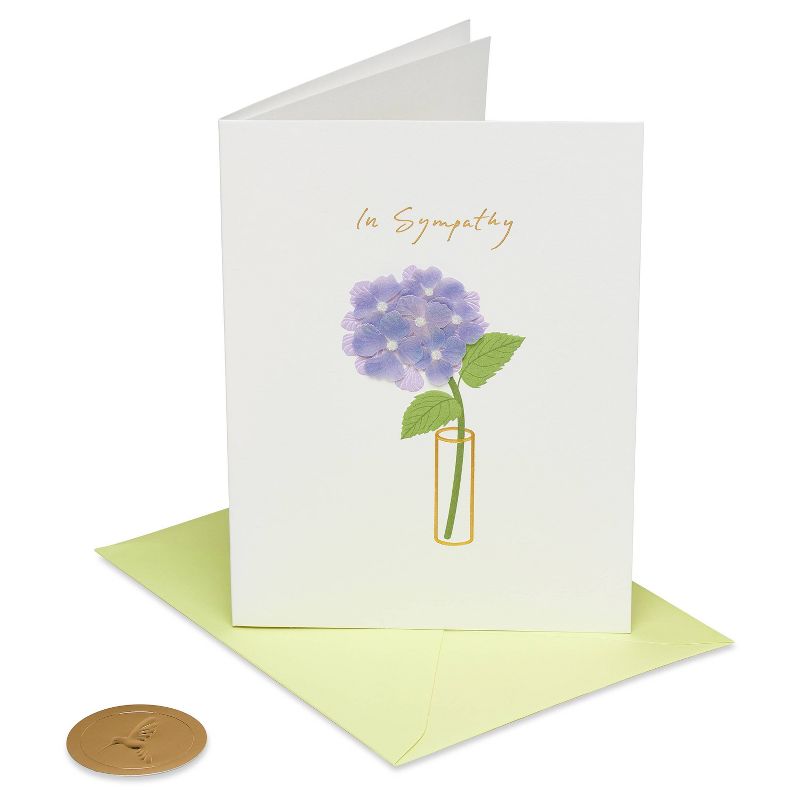 Handmade Floral in Vase Sympathy Card - PAPYRUS