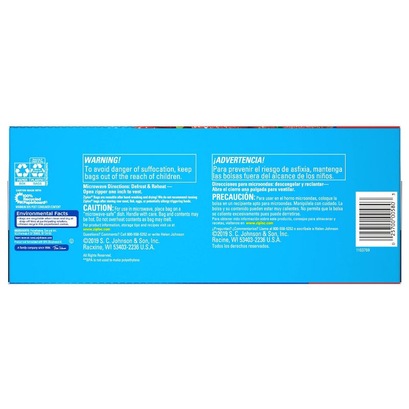 Ziploc Grip N Seal Super Mega Pack Storage Gallon - 80ct