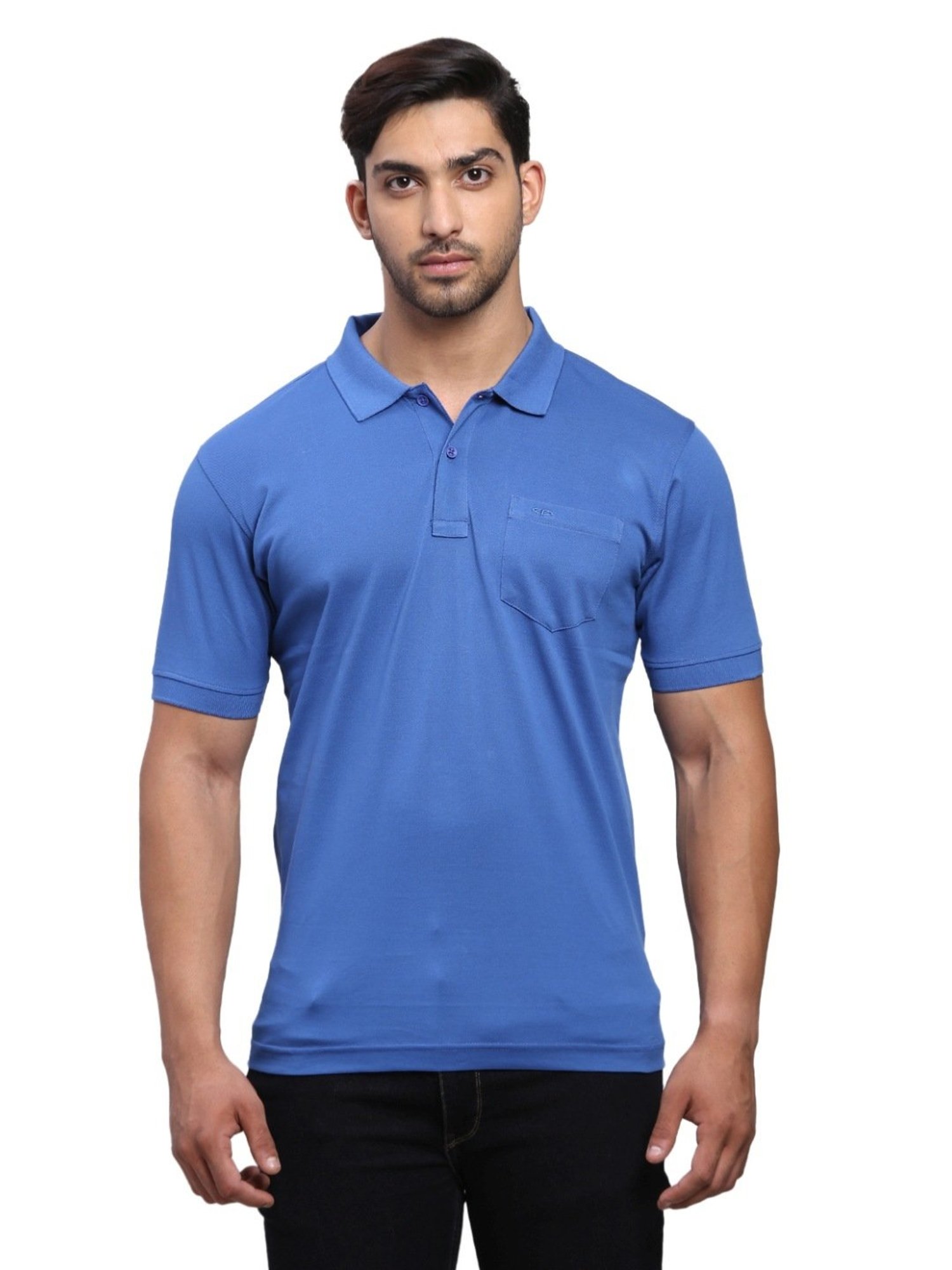 Colorplus Blue Tailored Fit Polo T-Shirt