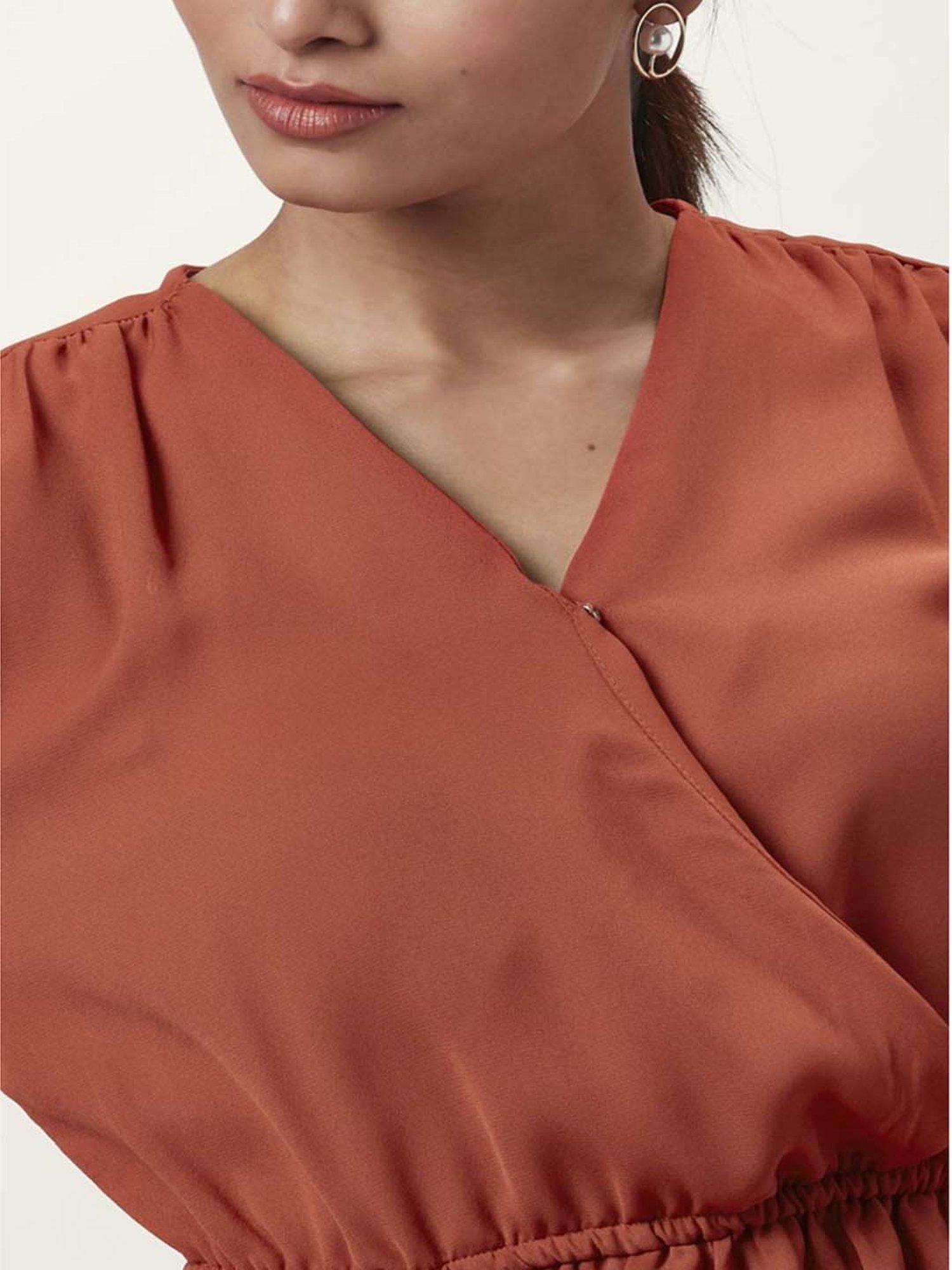 Annabelle by Pantaloons Rust Printed Top