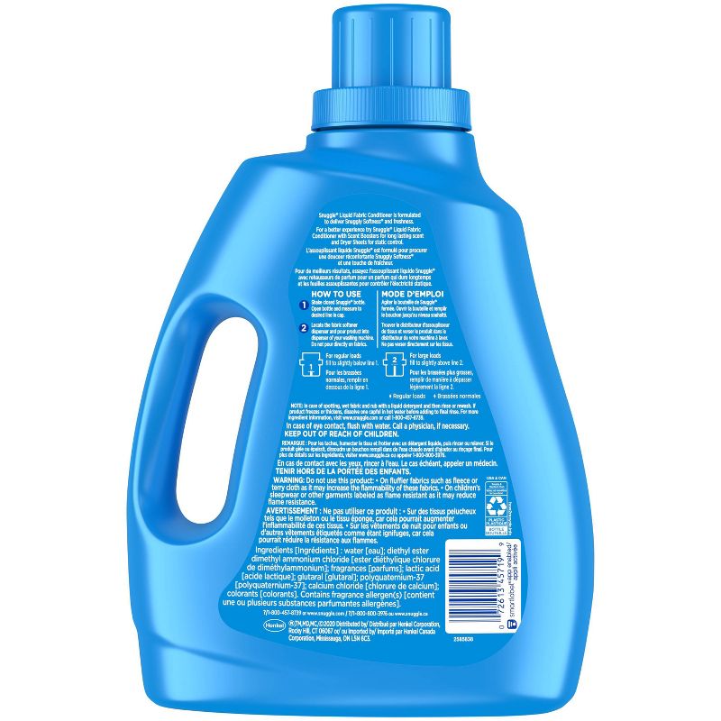 Snuggle Liquid Fabric Softener - Blue Sparkle - 96oz