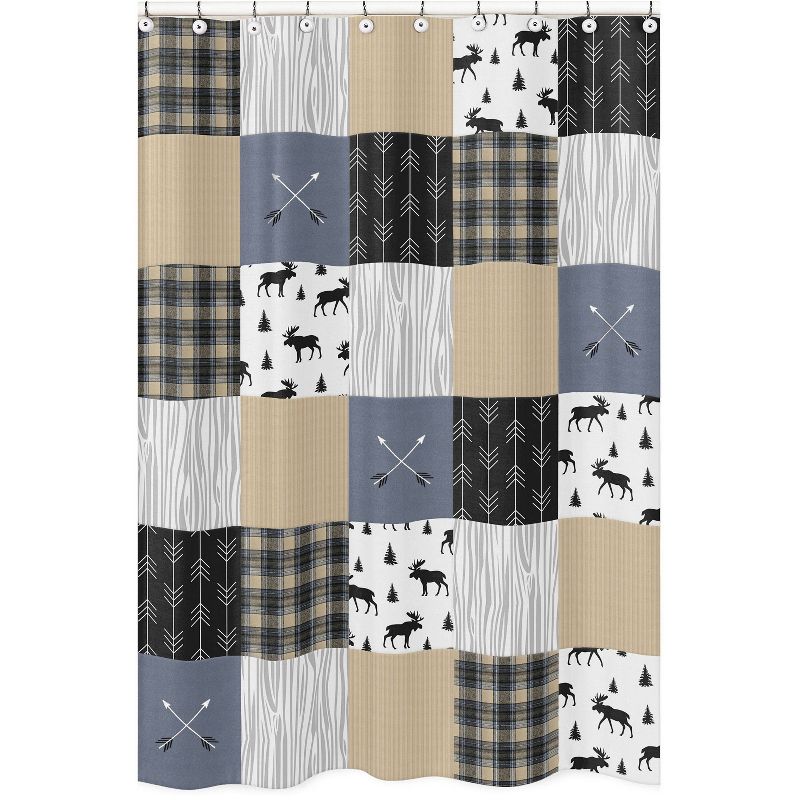 Rustic Shower Curtain Blue - Sweet Jojo Designs