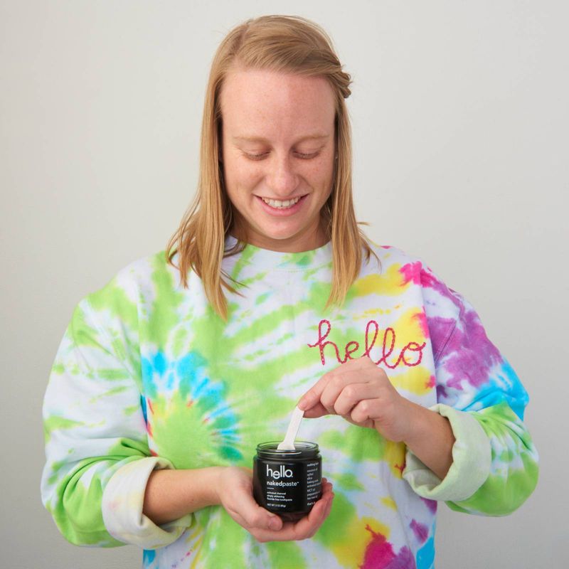 hello Nakedpaste Activated Charcoal Simply Whitening Fluoride Free Toothpaste - Trial Size - 3oz