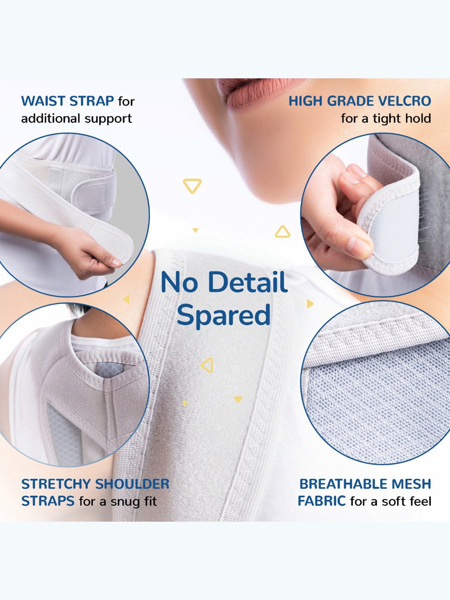 Caresmith Align Back Posture Corrector Specially Designed For Men & Women (Size 1)