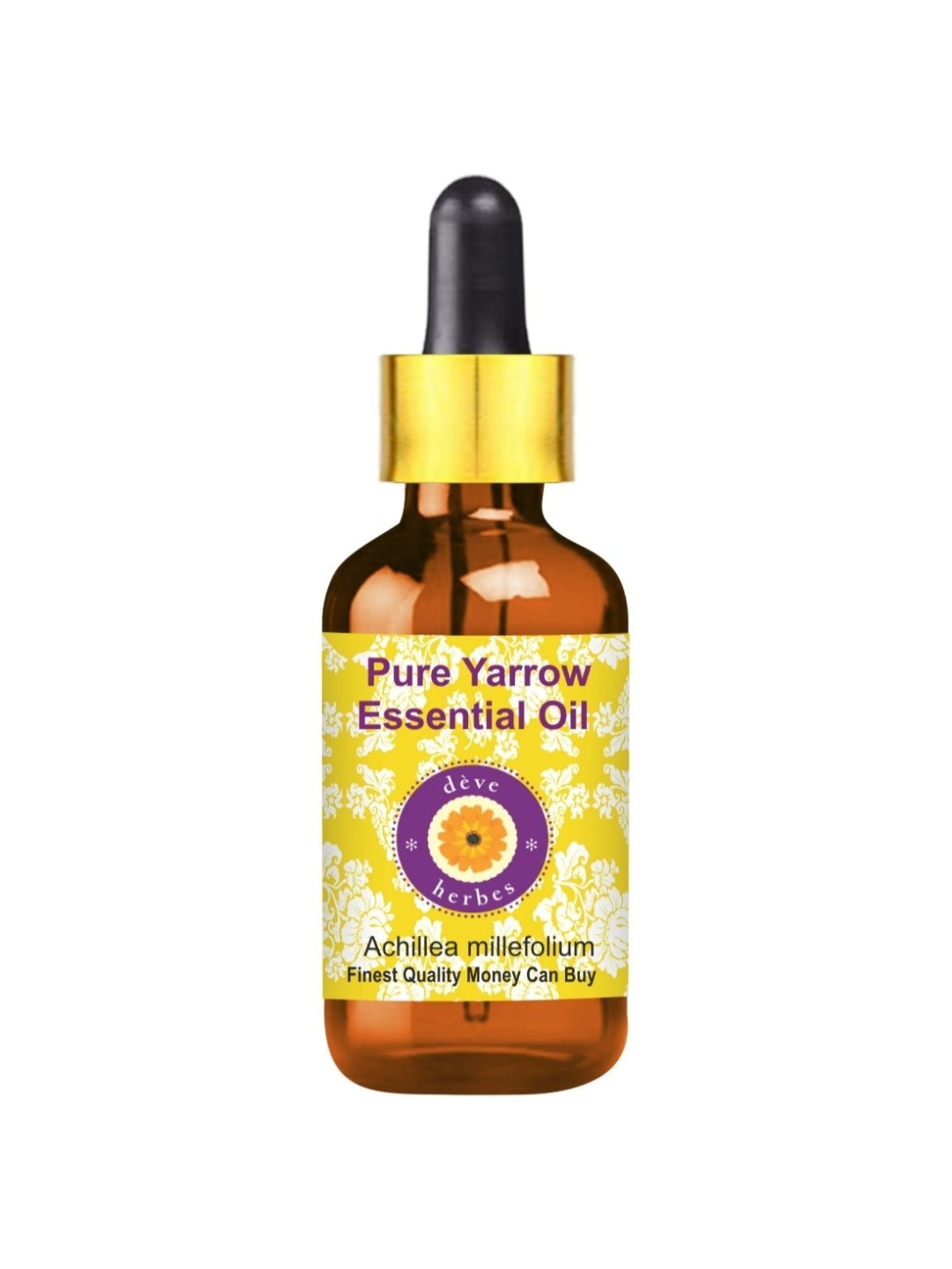 Deve Herbes Pure Yarrow Essential Oil with Glass Dropper - 5 ml