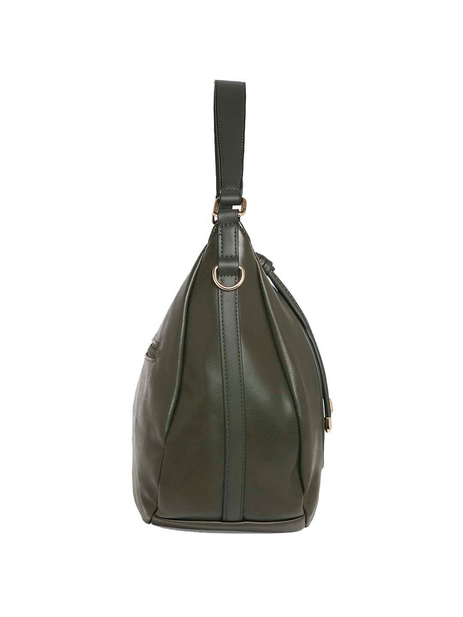 Marina Galanti Green Solid Medium Hobo Handbag