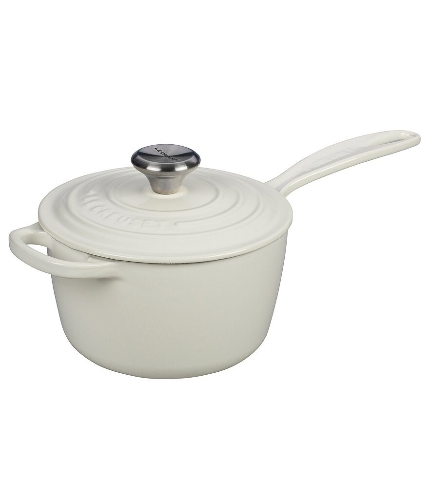 Le Creuset Signature 1.75-Quart Enameled Cast Iron Saucepan with Stainless Steel Knob