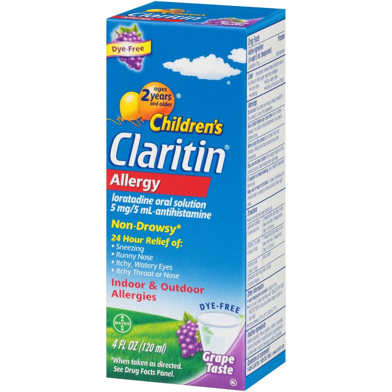 Children's Claritin 24 Hour Allergy Relief Liquid - Grape - Loratadine - 4 fl oz