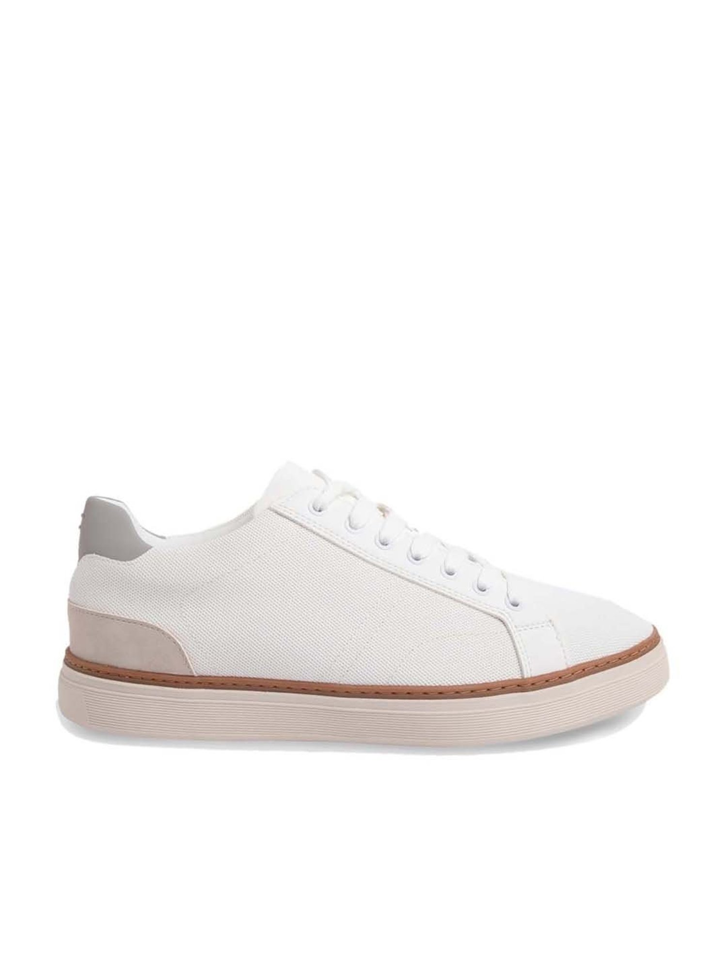 Aldo Men's White Casual Sneakers