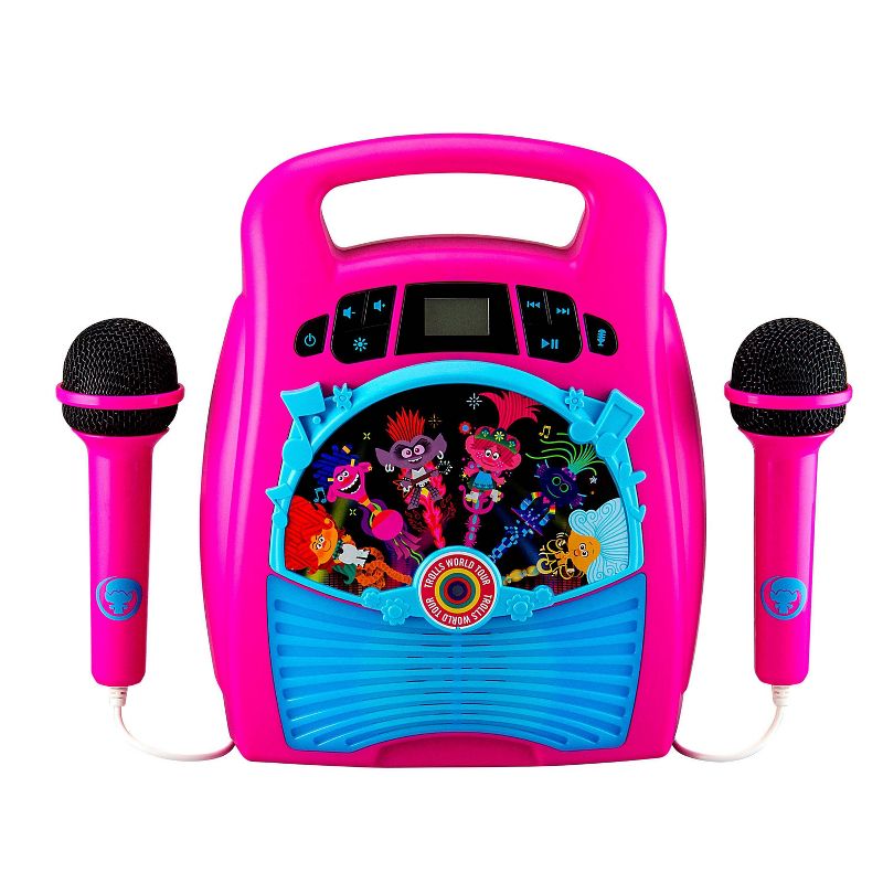 Trolls World Tour 2-Mic Bluetooth MP3 Karaoke With Light Show