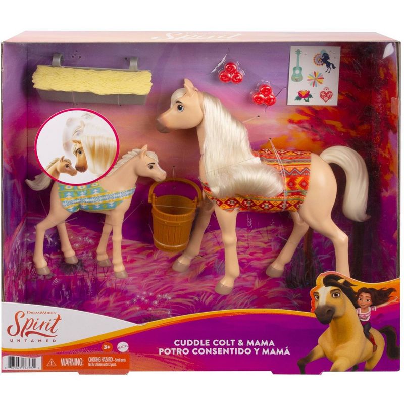 Spirit Untamed Cuddle Colt & Mama Animal Figure & Accessories