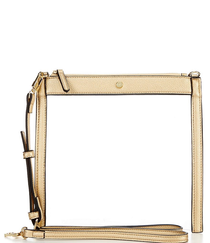 Kate Landry Clear Top Zip Crossbody Bag