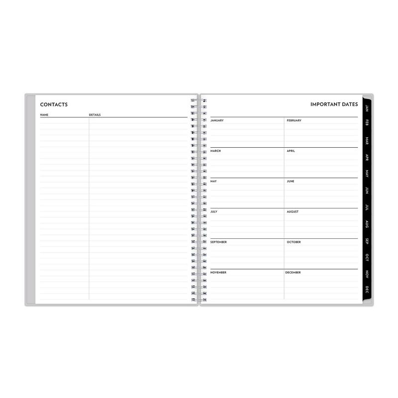 Undated Blue Sky Planner PP 8.5x11 VertAppt Wkly/Mthly Wirebound - Solid Periwinkle