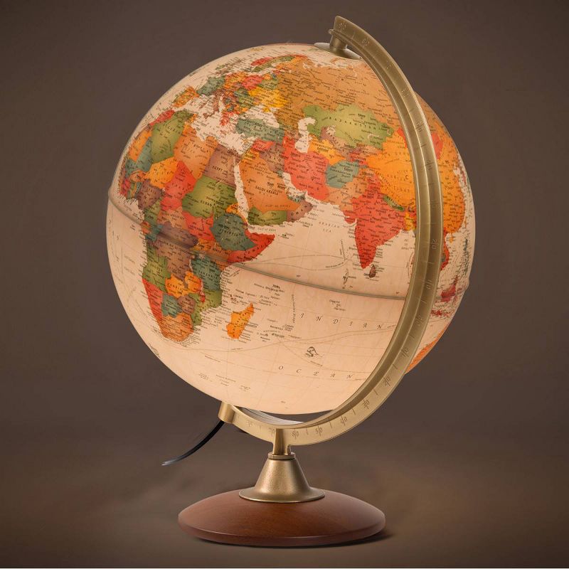 Journey Antique Illuminated Globe - Waypoint Geographic