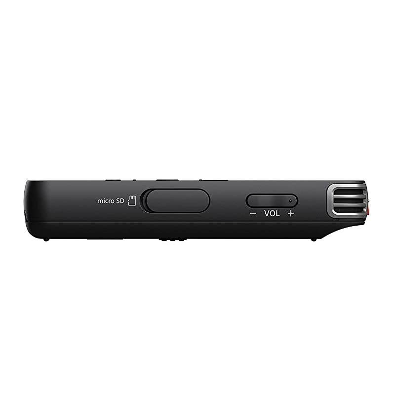 Voice Recorder ICDPX Series with Builtin Mic and USB microSD Card Slot Up to 32 GB to Expand Memory Adjustable Microphone Range Includes A NeeGo Lavalier Lapel Mic