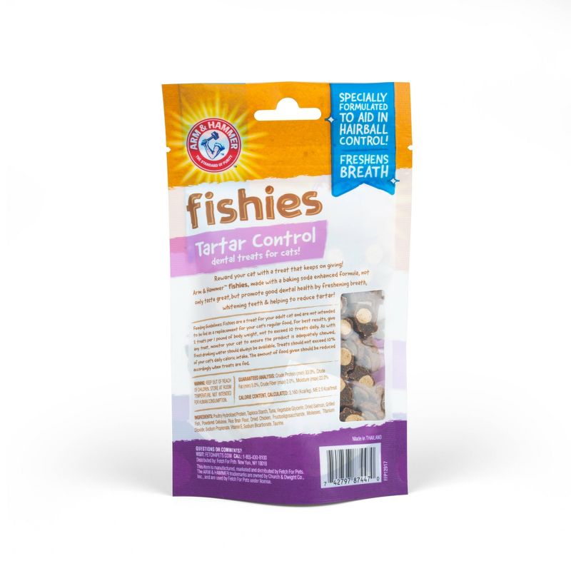 Arm & Hammer Fishies Dental Treats Salmon Flavor Cat Treats - 2.5oz