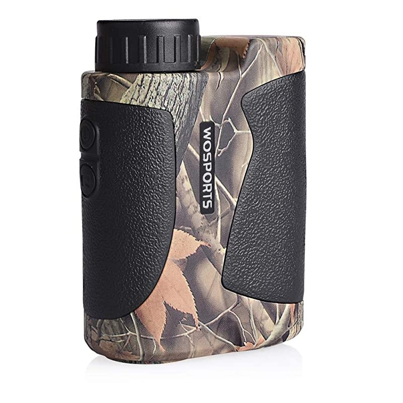 Hunting Range Finder, 700 Yards Archery Laser Rangefinder for Bow Hunting with Flagpole Lock, Ranging, Scan, Speed Mode, Free Battery, Carrying Case