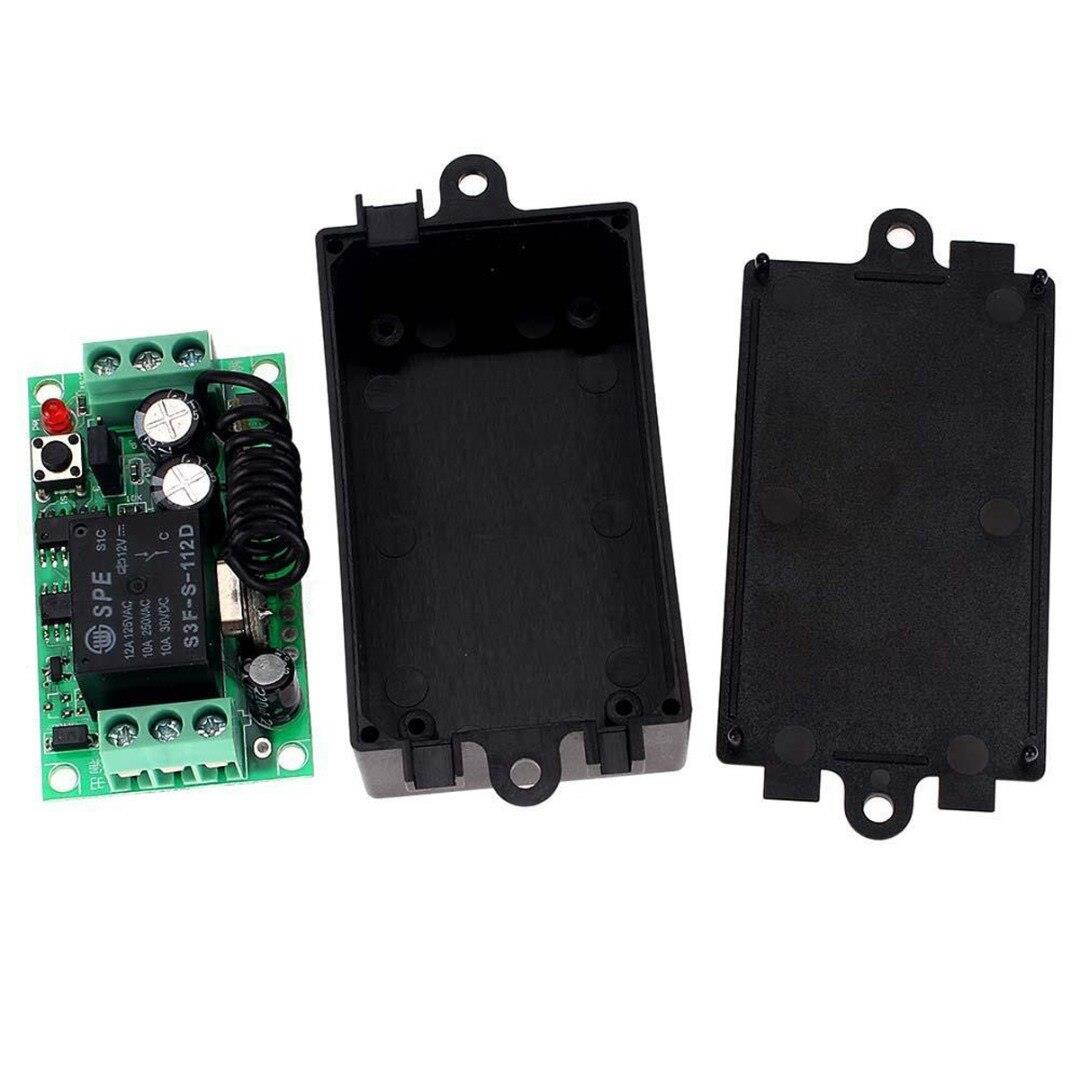 1pc DC 12V 10A Relay Remote Control 1CH 433MHZ Wireless RF Remote Control Switch Transmitter + Receiver