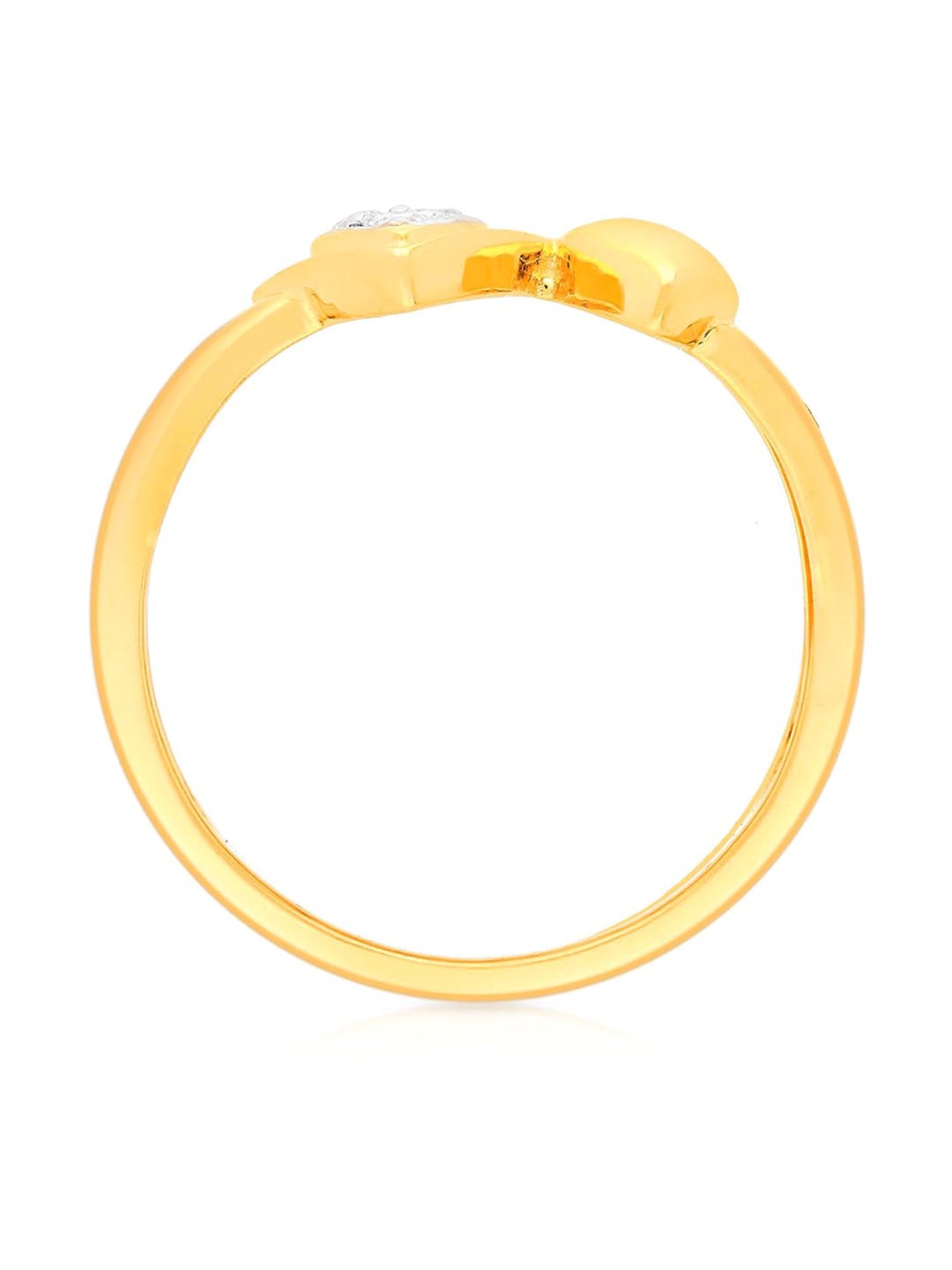 Malabar Gold and Diamonds 18k Gold Heart Ring for Women