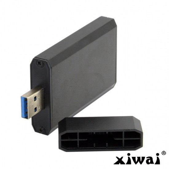 Xiwai Mini PCI-E mSATA to USB 3.0 External SSD PCBA Conveter Adapter Pen Driver Card with Case