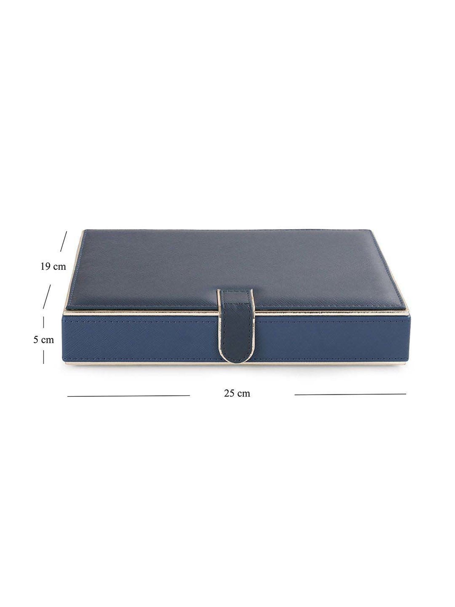 Pure Home and Living Blue Mdf Jewellery Box
