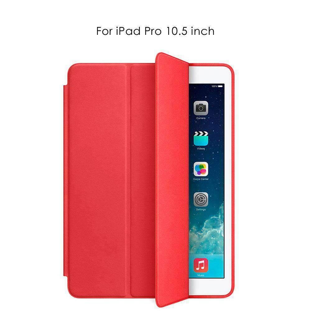 Ultra thin Leather Smart Cover Case for Apple iPad Pro 2017 iPad 10.5" Red