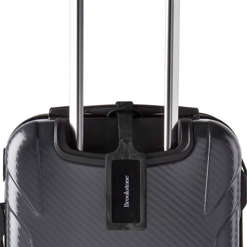 Brookstone Unique Loop Luggage Tag Set - 2pk Black