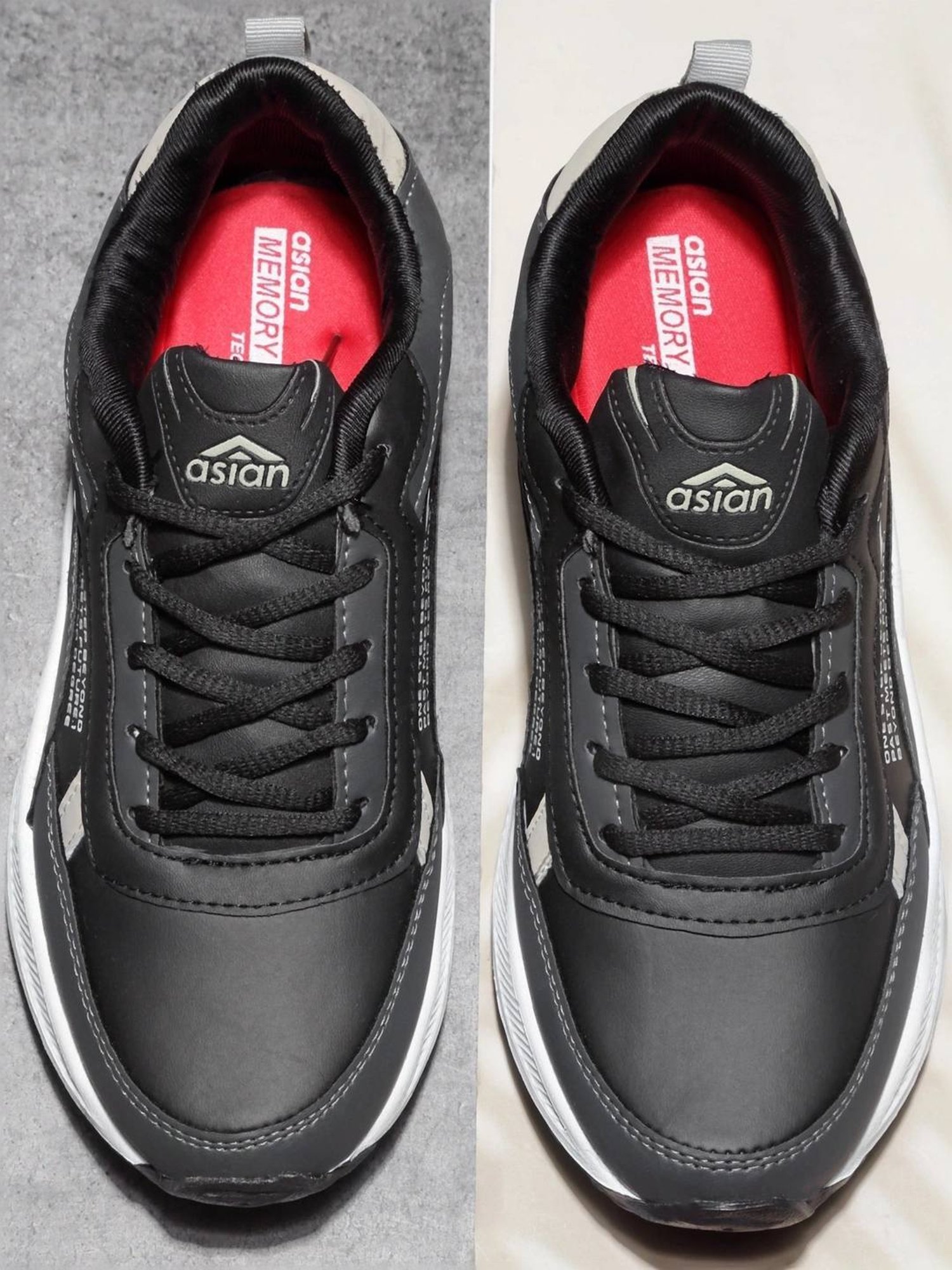 Asian Men's Grey Running Shoes