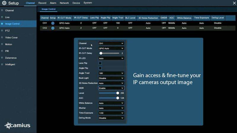Camius 4K 8 Channel NVR security system with 3TB Hard drive, 2 PoE Wired 5MP Outdoor Audio Video Bullet Cameras - 3.6mm Len, 2592 x 1944, Night Vision - expandable to 8 IP cameras