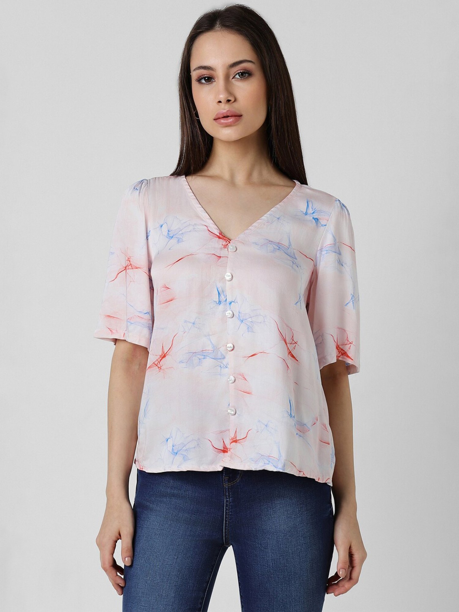 Van Heusen Pink Printed Top