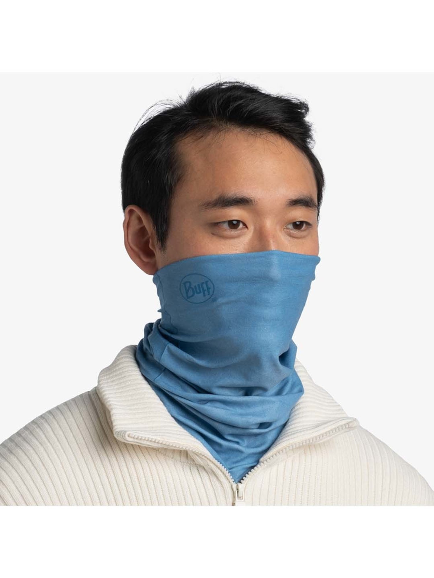 BUFF Original Ecostretch Blue Solid Bandanas