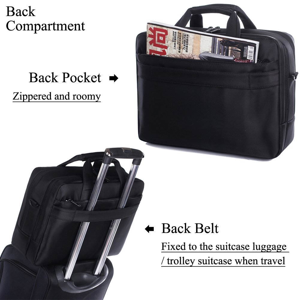 BRINCH(TM) Laptop Bag , 15.6 inch Nylon Waterproof Roomy Stylish Laptop Shoulder Messenger Bag Handle Bag Tablet Briefcase For 15-15.6 Inch Laptop/Tablet/Macbook/Notebook,Red