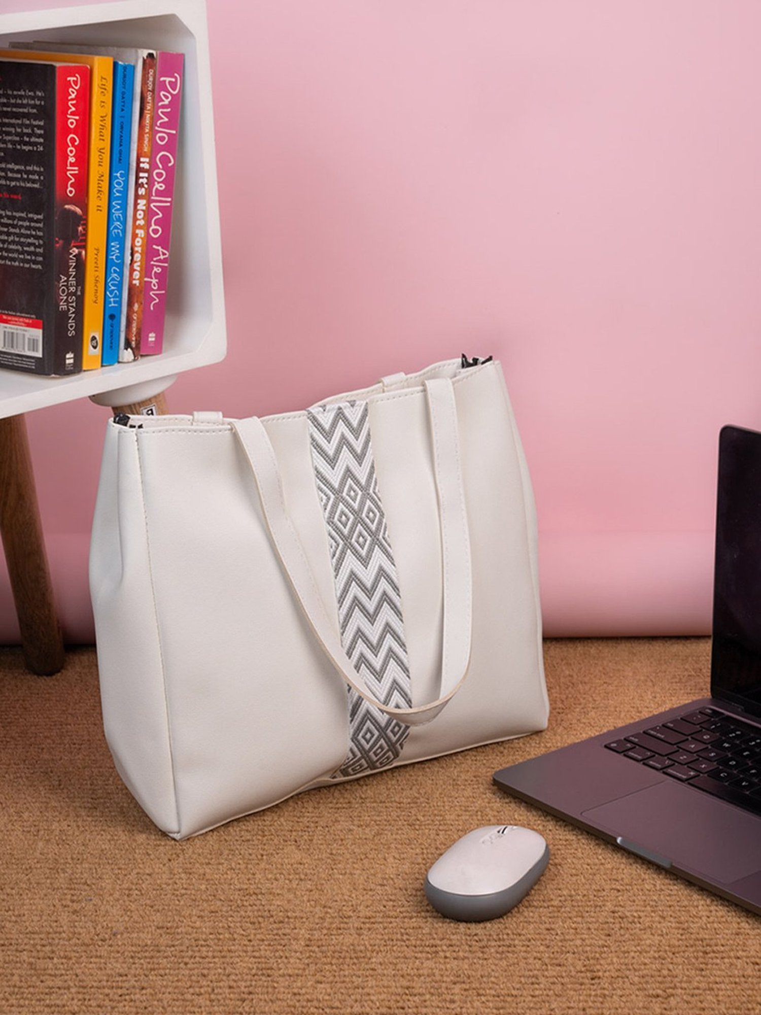 Styli White Tote Bag