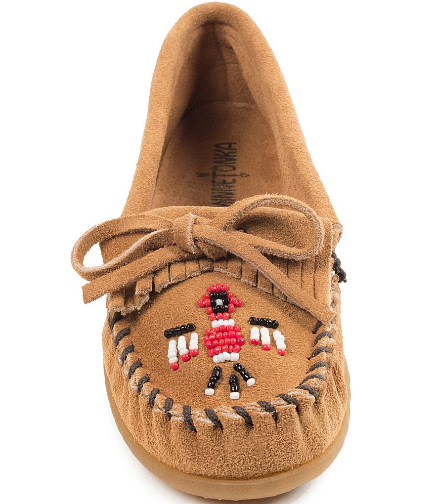 Minnetonka Thunderbird II Beaded Suede Moccasins