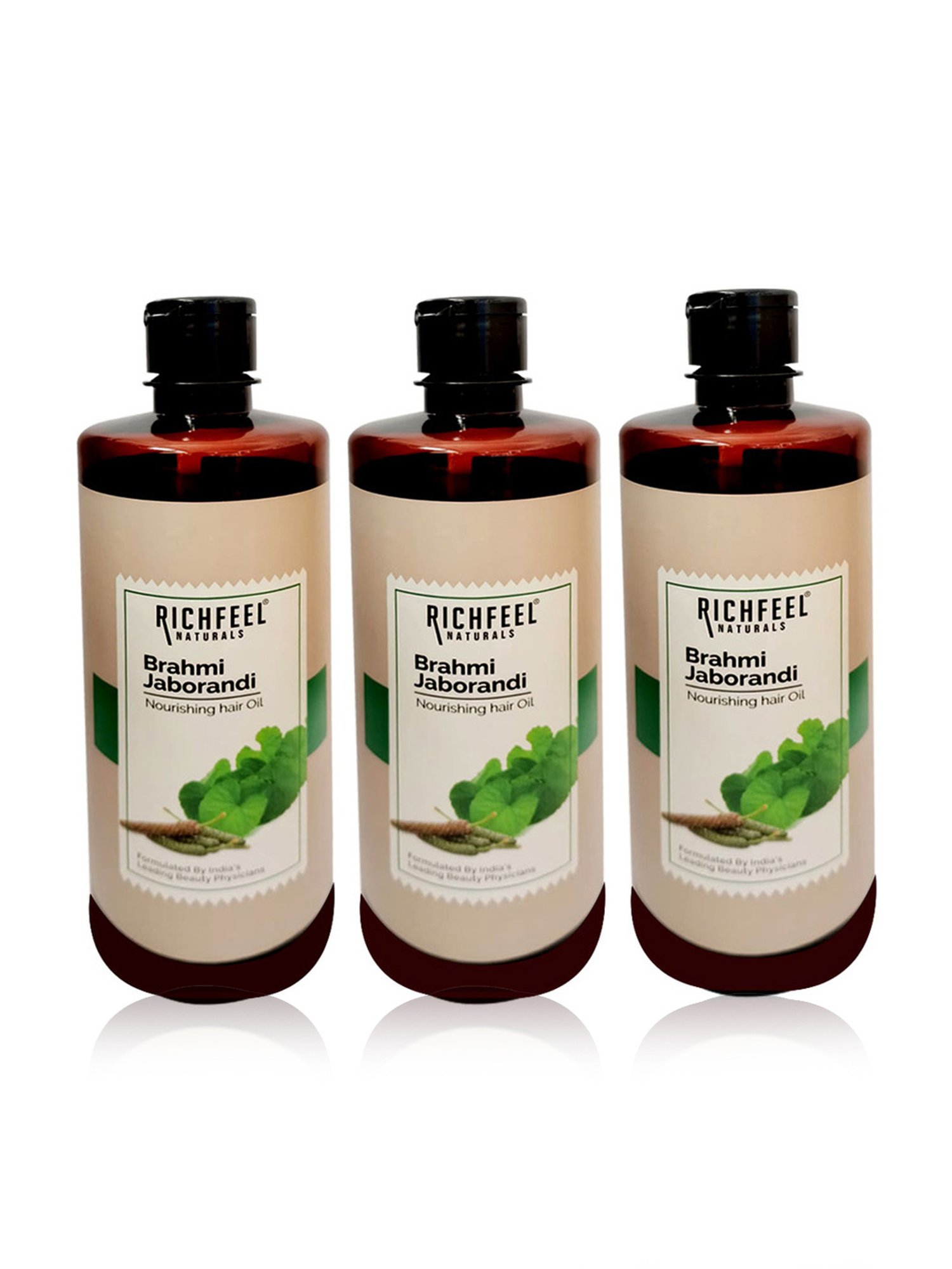Richfeel Brahmi Jaborandi Hair Oil - Pack of 3