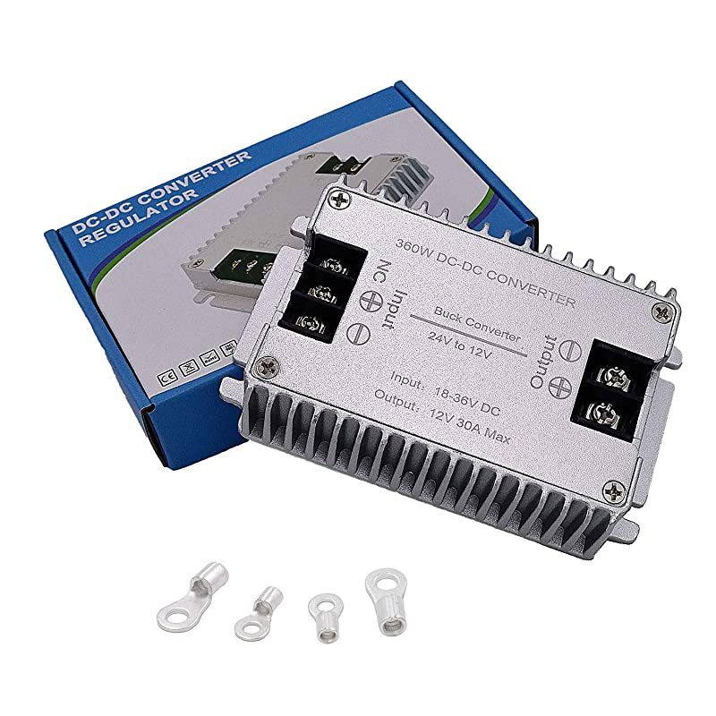 DC to DC High Efficiency Voltage Converter 24V to 12V 30A 360W Buck Converter DIY Power Supply Step Down Transformer