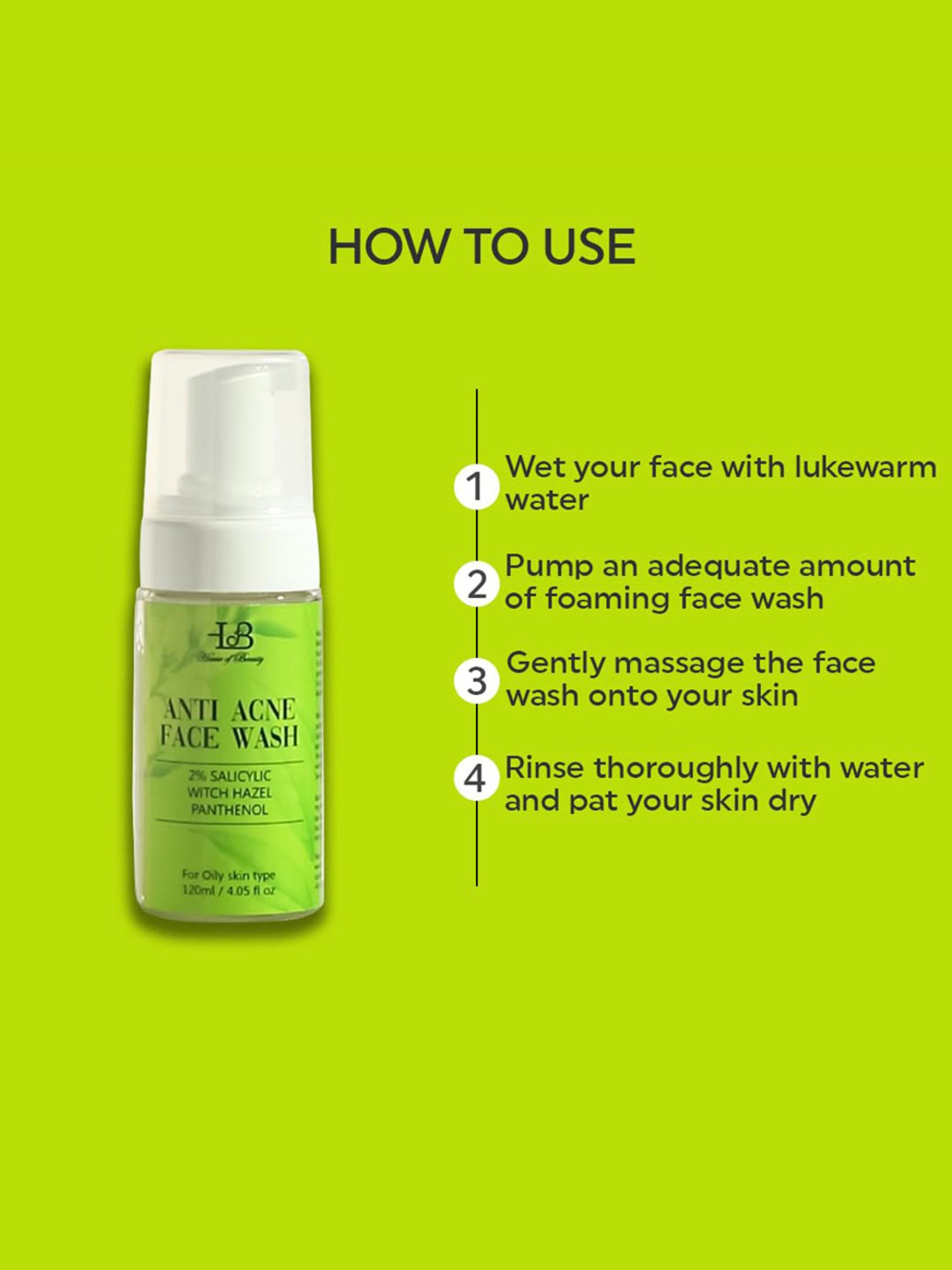 House of Beauty Anti Acne Face Wash - 100 ml