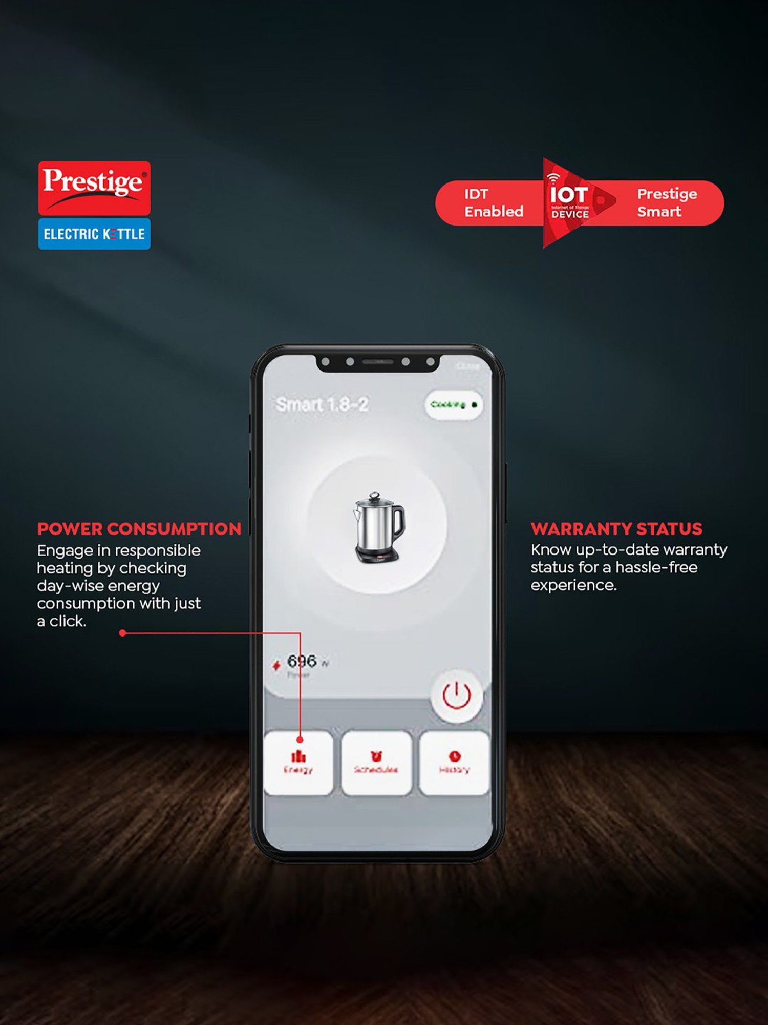 Pigeon by Stovekraft Swift Multi Cook Kettle 1.5L (Blue)