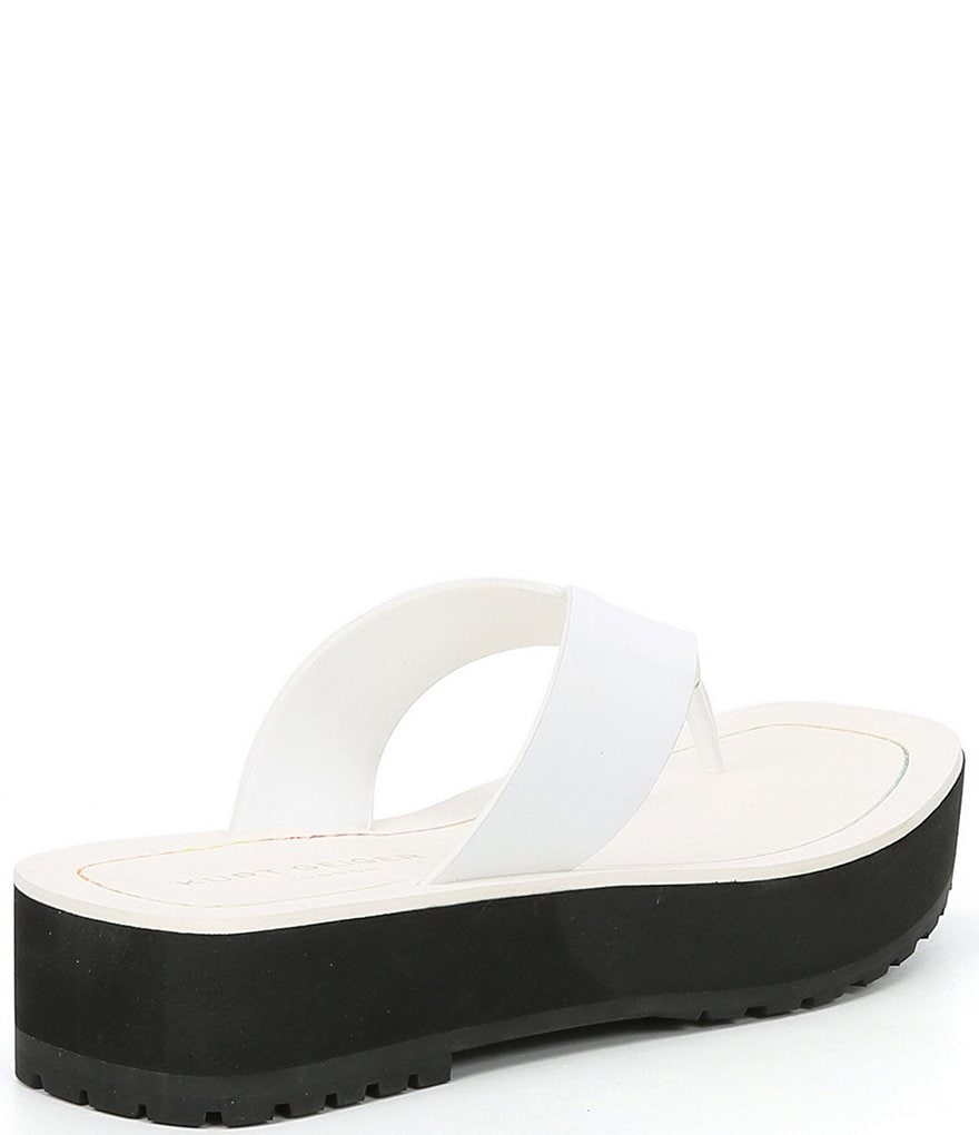 Kurt Geiger London Molly Leather Thong Sandals