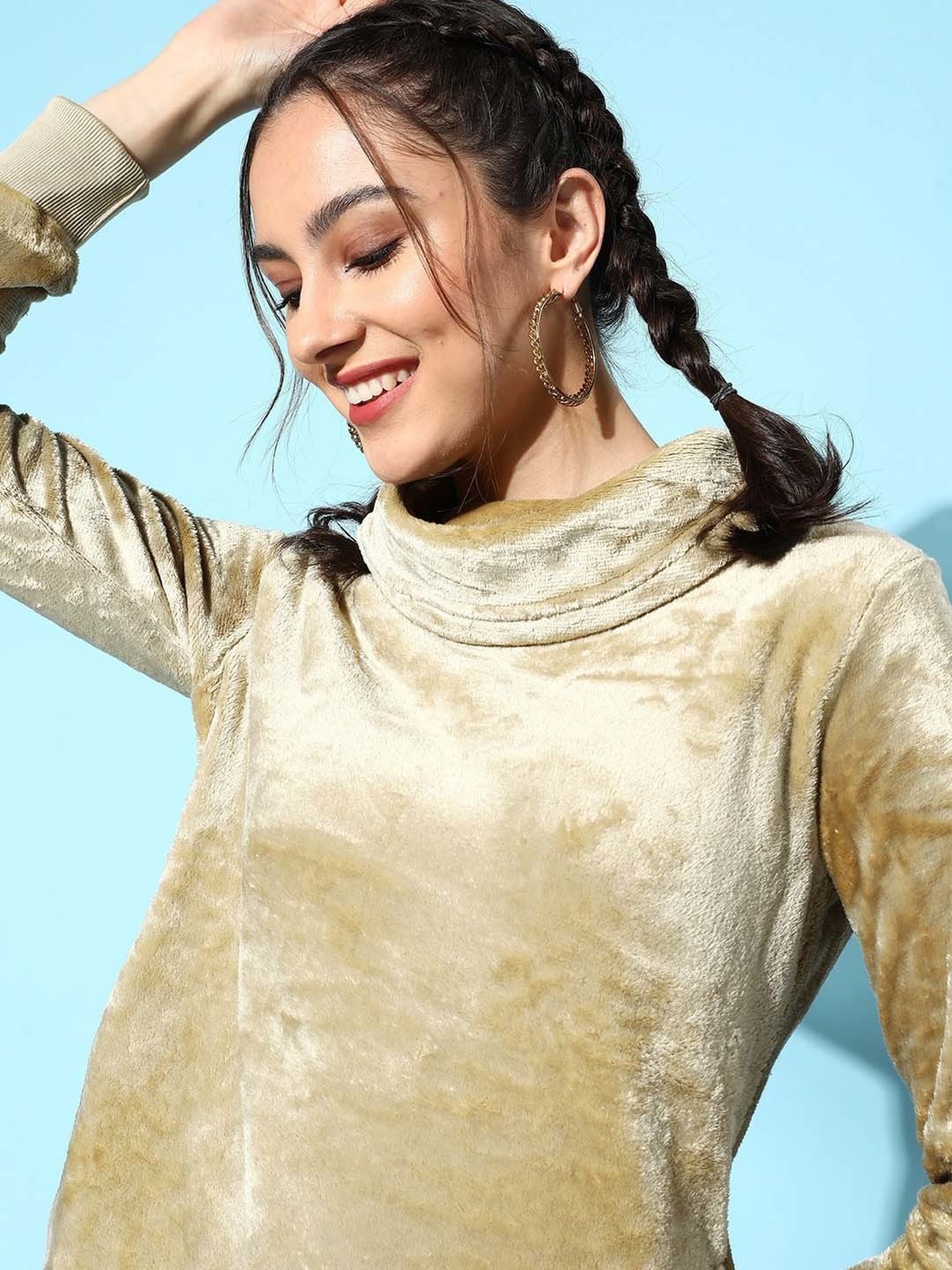 Sweet Dreams Herb Green Plain Sweatshirt Pyjamas Set