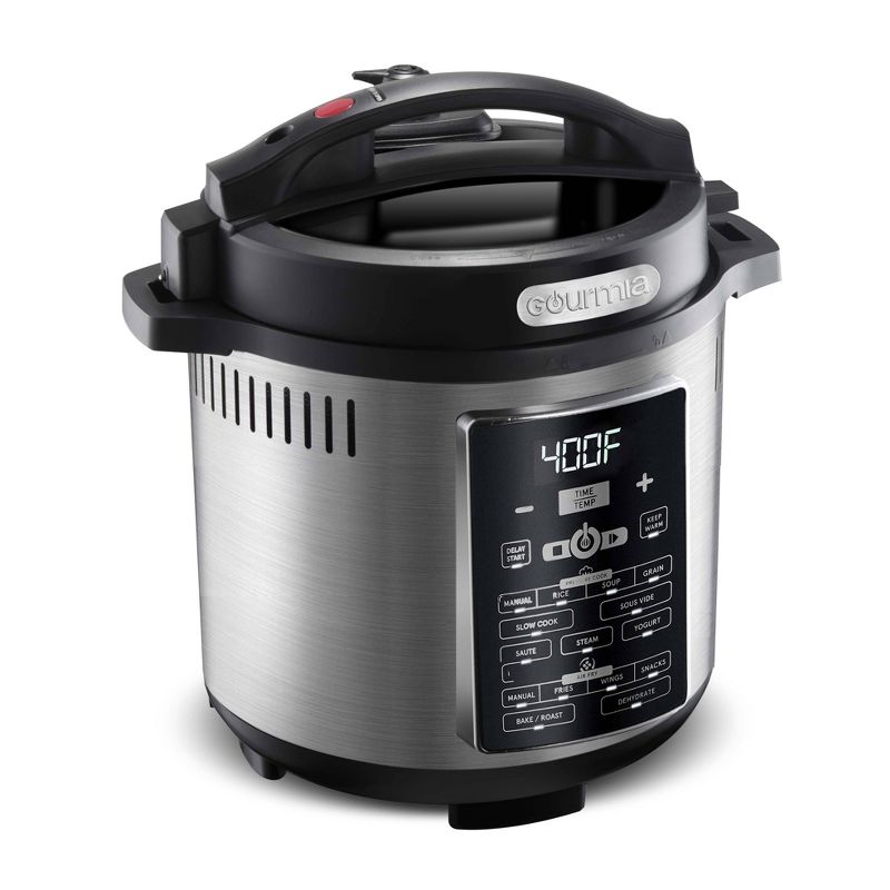 Gourmia One-Lid Pressure Cooker Air Fryer