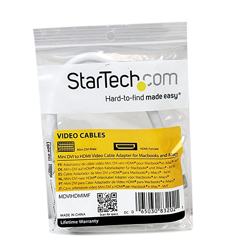 com Mini DVI to HDMI Video Adapter for Macbooks and iMacs MF MacBook Mini DVI Adapter Mini DVI to HDMI Cable MDVIHDMIMF