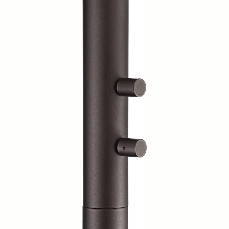 Franklin Iron Works Industrial Torchiere Lamp Tree Tiger Bronze Seedy Glass Dimmable LED Edison Bulbs for Living Room Reading